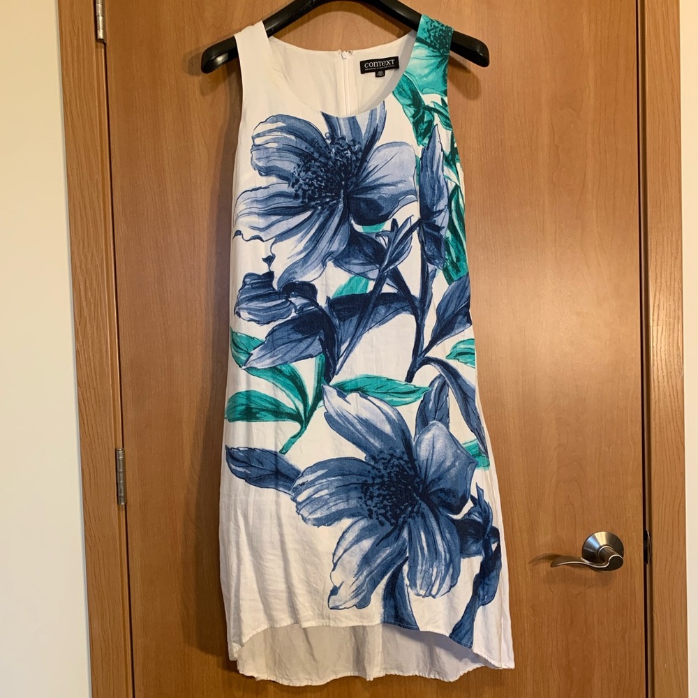 Linen Summer Vacation high-low dress